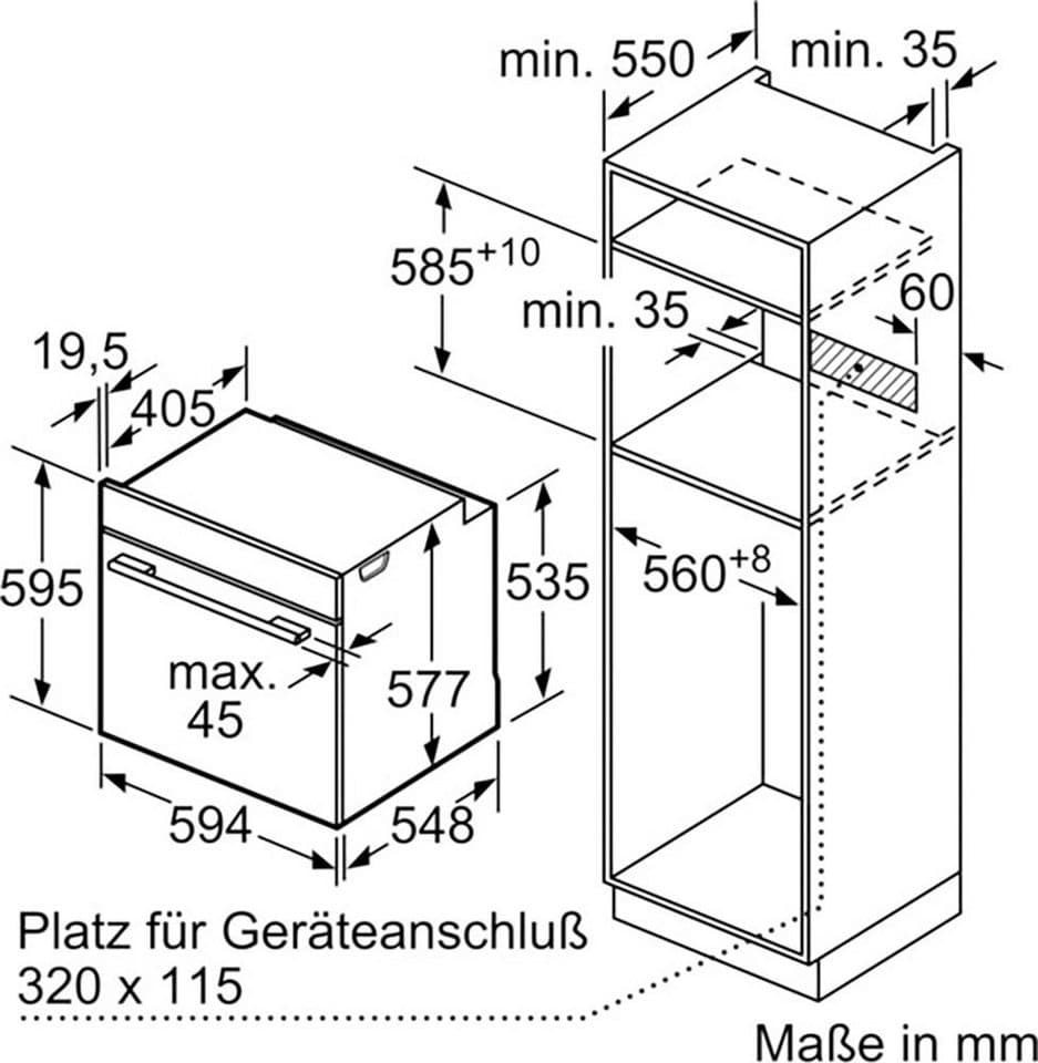 SIEMENS Dampfbackofen iQ700 HS736G3B1, mit Teleskopauszug nachrüstbar, ecoClean, cookControl Pro Funktion für automatische Gerichtzubereitungen - Thumbnail 13