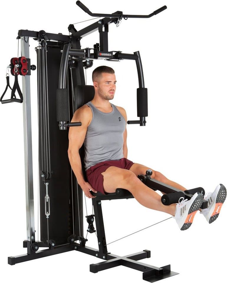 Hammer Kraftstation Kraftstation FERRUM TX2, 12 Gewichtsblöcke (Seilzug, Butterflystange, Latzug, Ruderfunktion und mehr), max. Benutzergewicht 120 kg, max. Trainingsgewicht 80 kg - Thumbnail 6