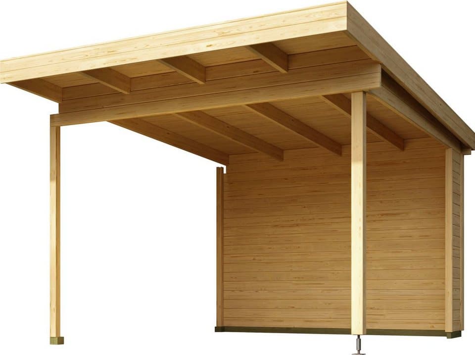 LASITA MAJA Gartenhaus-Anbaudach für Gartenhaus Sicily 1 und 2, BxT: 310x440 cm, für Gartenhaus Sicily 1, Gartenhaus Sicily 2, BxT 300x350 cm - Bild 1