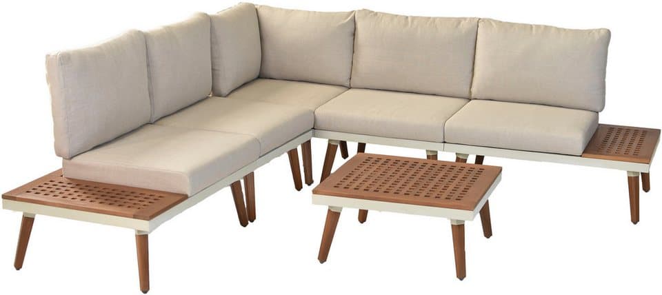 MERXX Gartenlounge-Set »Delphi«, (Set, 13-tlg), Eckbank mit seitlichen Ablageflächen - Thumbnail 3