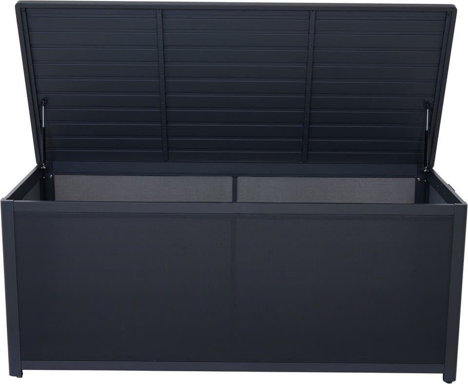 Siena Garden Kissenbox, Gestell aus Aluminium, Ranotex® Bezug, 181x79x75cm anthrazit - Thumbnail 3