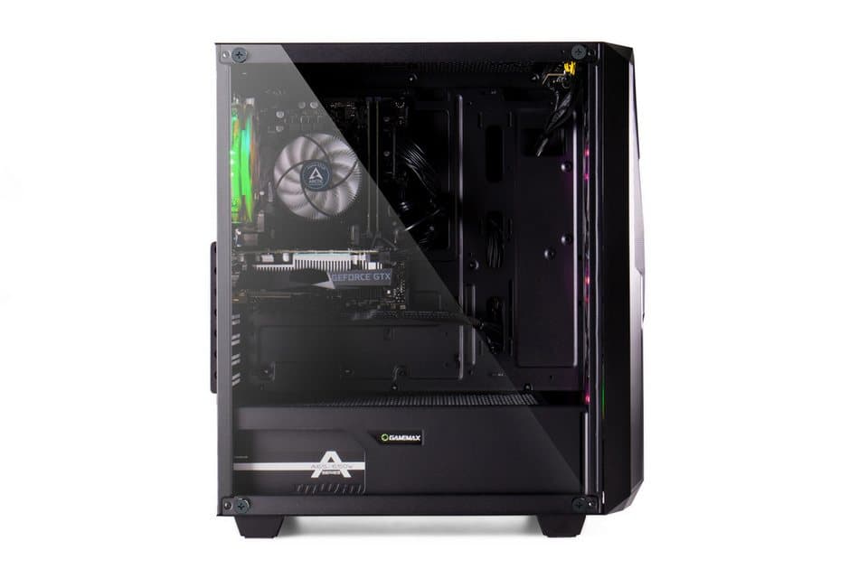 GAMEMAX MegaDeal Striker 2599 AMD Ryzen 7 5700X RTX 5060 32GB DDR4 1TB SSD PC-Komplettsystem (32", AMD Ryzen 7 5700X, RTX™ 5060, 32 GB RAM, 1000 GB SSD, Windows 11 + MSI MAG 32C6 Curved Monitor, 80cm (32) - Thumbnail 4