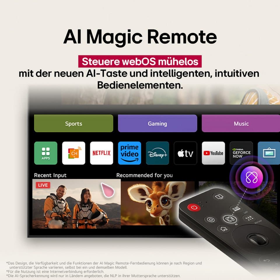 LG OLED55G58LW OLED-Fernseher (139 cm/55 Zoll, 4K Ultra HD, Smart-TV) - Thumbnail 18