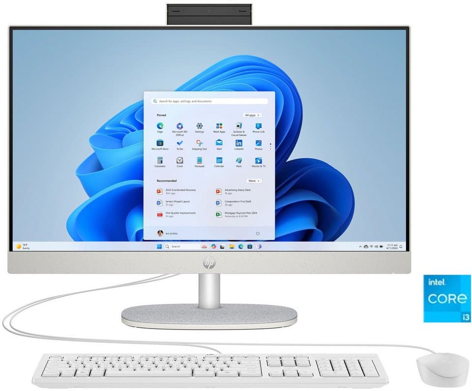 HP 24-cr0205ng All-in-One PC (23,8 Zoll, Intel Core i3 1315U, UHD Graphics, 8 GB RAM, 512 GB SSD) - Bild 1