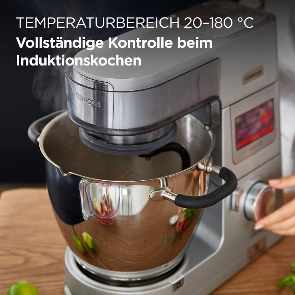 KENWOOD Küchenmaschine mit Kochfunktion Cooking Chef XL KCL95.424SI, 1500 W, 6,7 l Schüssel, mit integrierter Waage und umfangreichem Zubehör - Thumbnail 2