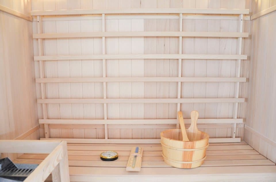 Sanotechnik Sauna RIGA, BxTxH: 120 x 150 x 190 cm, für 3 Personen - Thumbnail 4