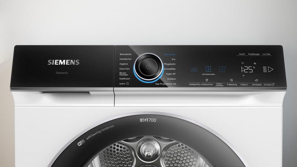 SIEMENS Wärmepumpentrockner iQ700 WQ46B2D41, Leisester Siemens Trockner mit 56 dB, Selbstreinigender Kondensator - Thumbnail 10