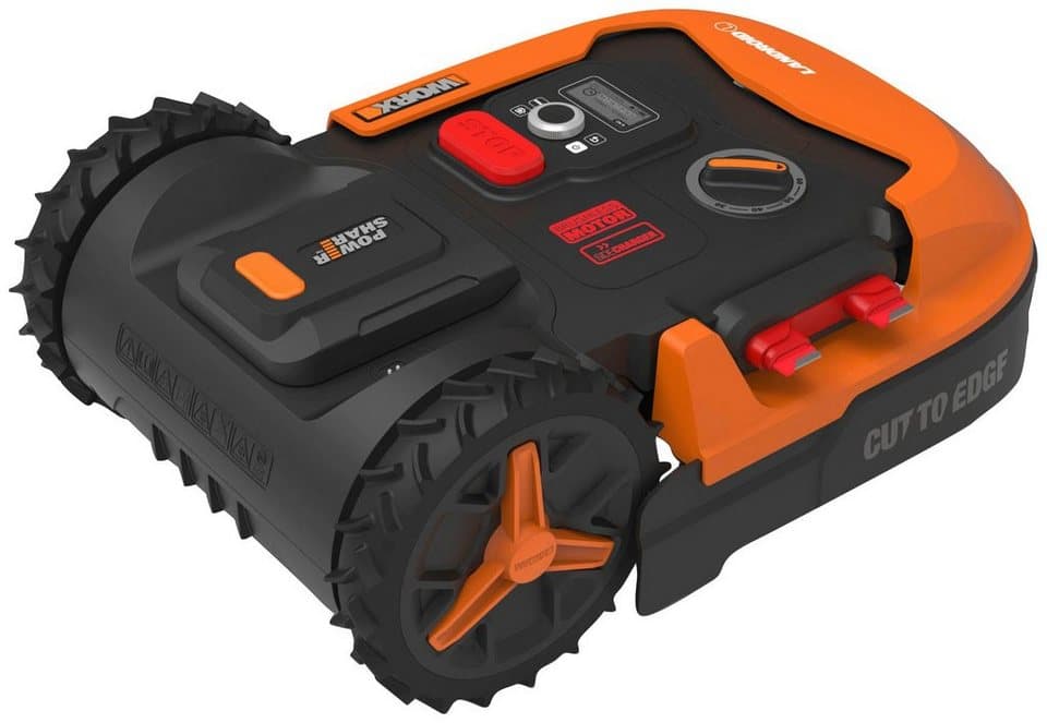 Worx Rasenmähroboter Landroid L1000, bis 1000 m² Rasenfläche, (Set), 1000m², 20V/4Ah, 20cm/30-60mm, WiFi/Bluetooth, Cut to edge, PowerShare - Thumbnail 5