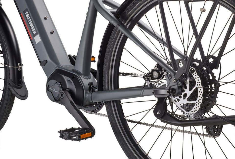 Telefunken E-Bike Cityrad SUV710, 9 Gang Shimano, Kettenschaltung, Mittelmotor, 720 Wh, (27,5 Zoll, Straßenzulassung, Scheibenbremsen), Pedelec, Elektrofahrrad für Herren u. Damen, Trekkingrad - Thumbnail 5