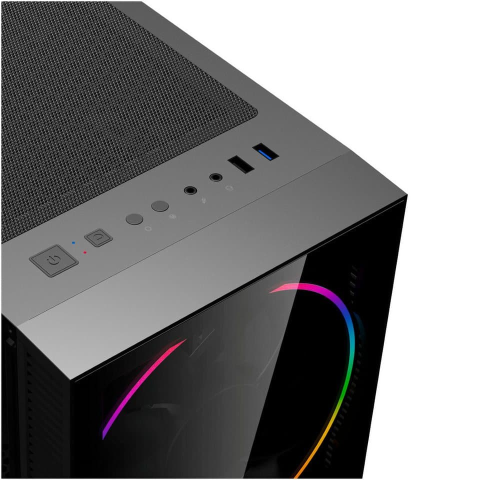 GAMEMAX MegaDeal Black Hole 2839 AMD Ryzen 5 7500F 32GB DDR5 1TB SSD RTX 5070 Gaming-PC-Komplettsystem (34", AMD Ryzen 5 7500F, RTX 5070, 32 GB RAM, 1000 GB SSD, Windows 11, DDR5 RAM + MSI MAG 342CQR E2 Curved Monitor 86cm (34) - Thumbnail 8