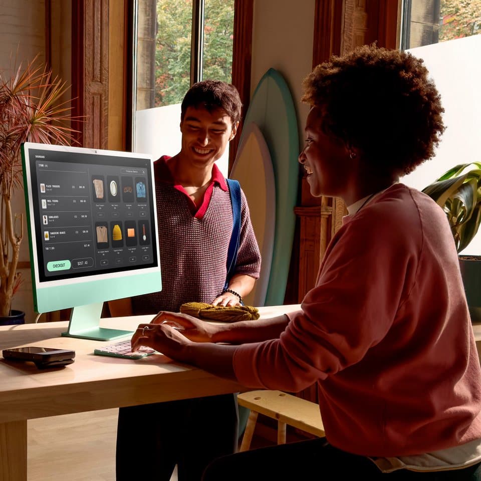 Apple iMac 24" iMac (24 Zoll, Apple Apple M4 M4, 10‑Core GPU, 16 GB RAM, 256 GB SSD, Luftkühlung) - Thumbnail 8
