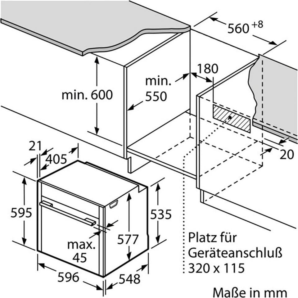 NEFF Backofen N 70 B24CR31N0, mit Teleskopauszug nachrüstbar, Hydrolyse, Backen auf 3 Ebenen mit CircoTherm® & einfache Easy Clean Reinigung - Thumbnail 10