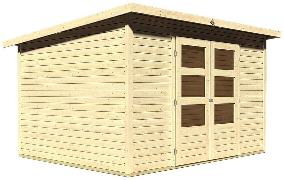 Karibu Gartenhaus Stockach 5, BxT: 330x282 cm, (Set), naturbelassen oder terragrau - Thumbnail 2