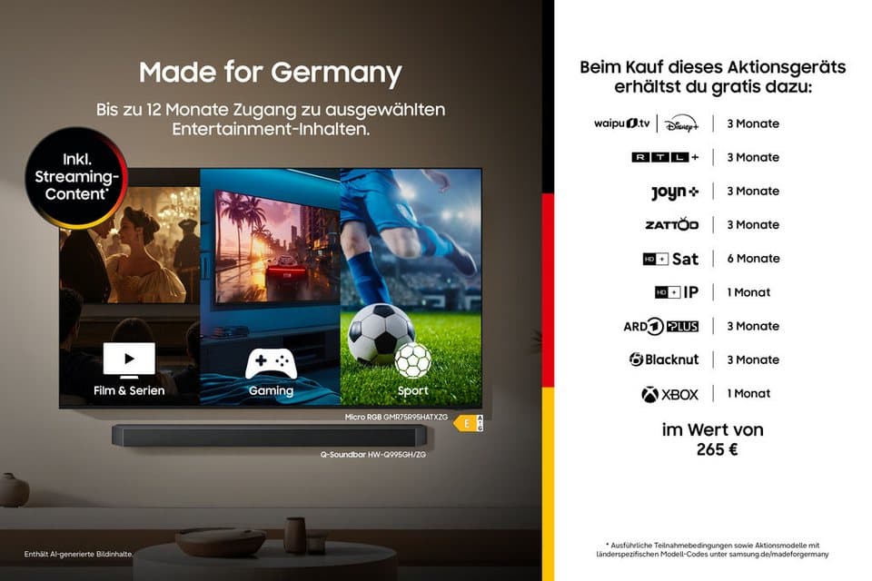 Samsung GQ77S85HAE OLED-Fernseher (194 cm/77 Zoll, 4K Ultra HD, Smart-TV, HDR 10+ Bild, Premium Gaming Pack mit 120Hz, HDMI 2.1, Dolby Atmos) - Thumbnail 2