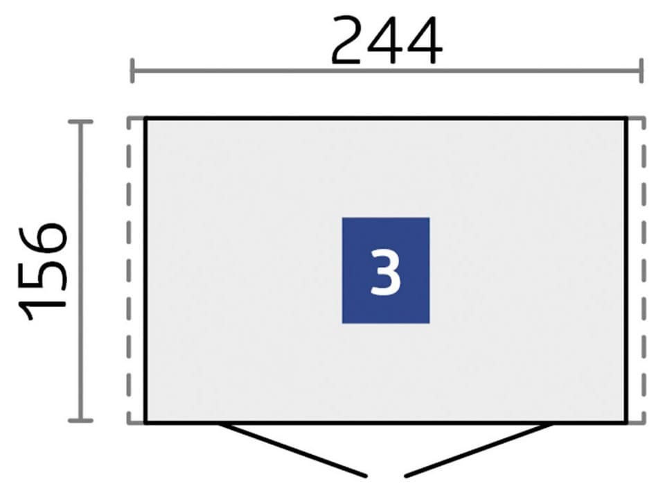 Biohort Gerätehaus Europa Gr. 3, verschiedene Farben, BxT: 244x156 cm, Qualitäts-Geräteschuppen aus Metall - Thumbnail 4