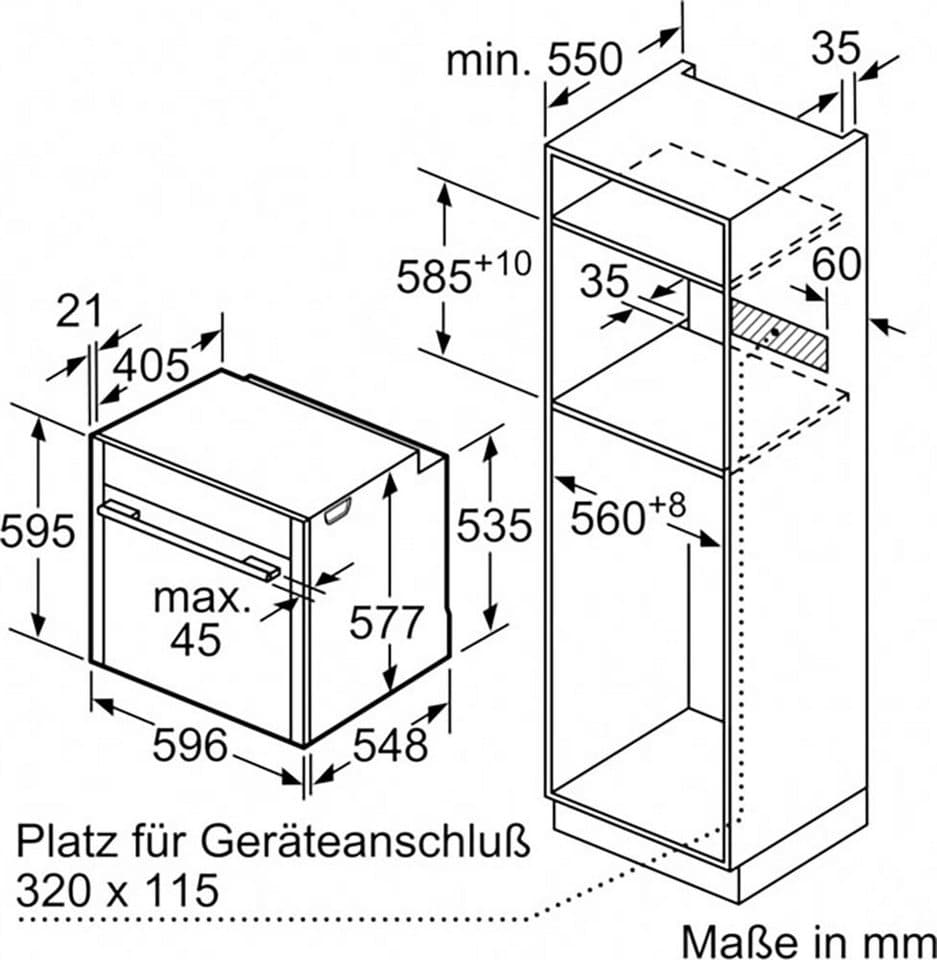 NEFF Backofen N 70 B24CR31N0, mit Teleskopauszug nachrüstbar, Hydrolyse, Backen auf 3 Ebenen mit CircoTherm® & einfache Easy Clean Reinigung - Thumbnail 9