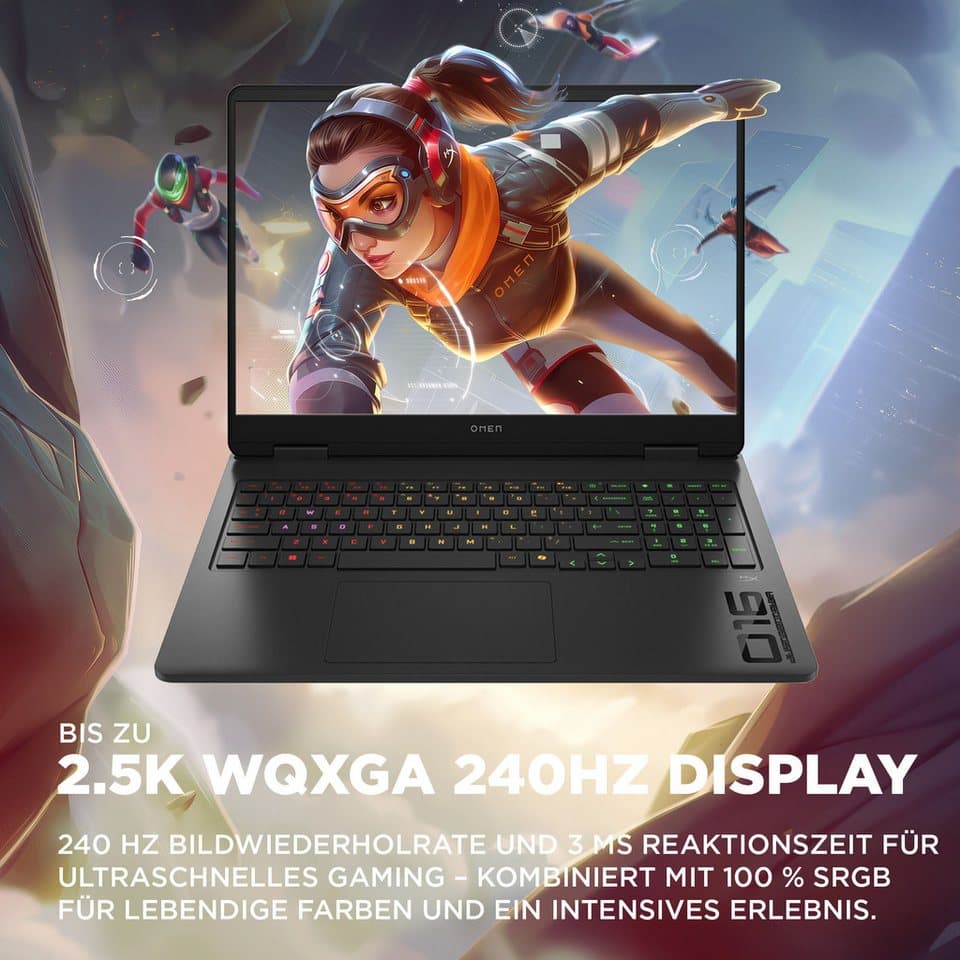 HP OMEN 16-ap0286ng Gaming-Notebook (40,64 cm/16 Zoll, AMD Ryzen 9 8940HX, GeForce RTX 5060, 16 GB, 1000 GB SSD) - Thumbnail 12