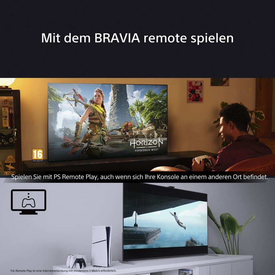 Sony K-65XR80 OLED-Fernseher (164 cm/65 Zoll, 4K Ultra HD, Smart-TV, Google TV, BRAVIA 8, 4K HDR, Dolby Vision, Gaming Funktionen für PlayStation 5) - Thumbnail 11
