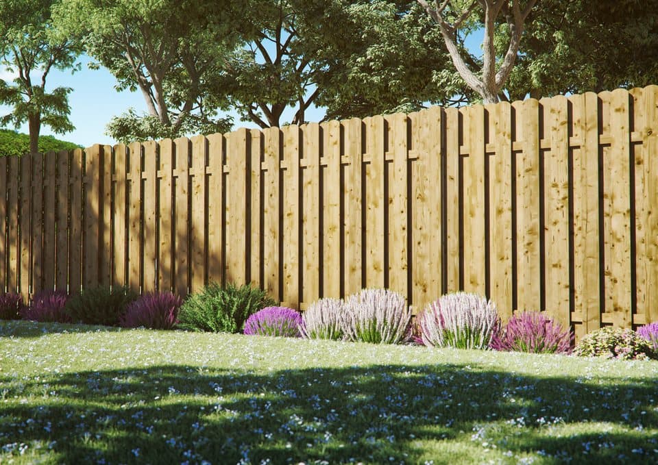 Tetzner & Jentzsch Bohlenzaun Los Angeles 3, (Set), 5 Elemente, LxH: 954x180 cm - Thumbnail 2