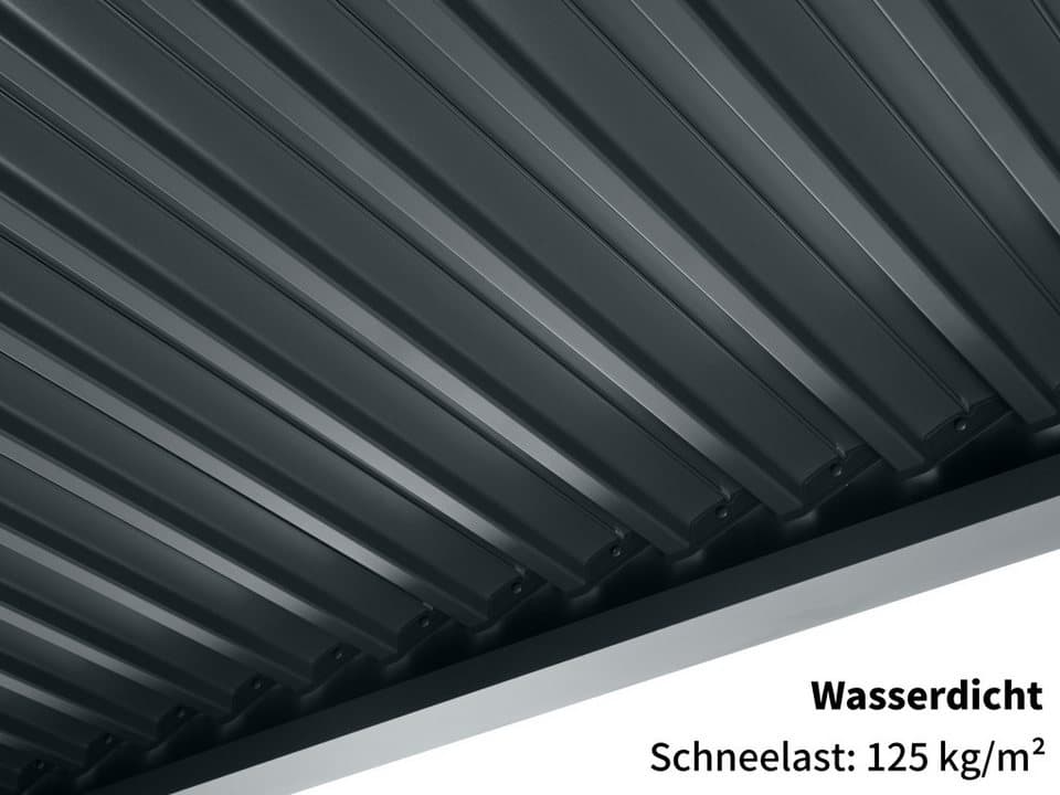 KONIFERA Pavillon Pergola Lucida Premium, Pergola aus hochwertigstem Material 100% Aluminium, Lamellendach - Thumbnail 9