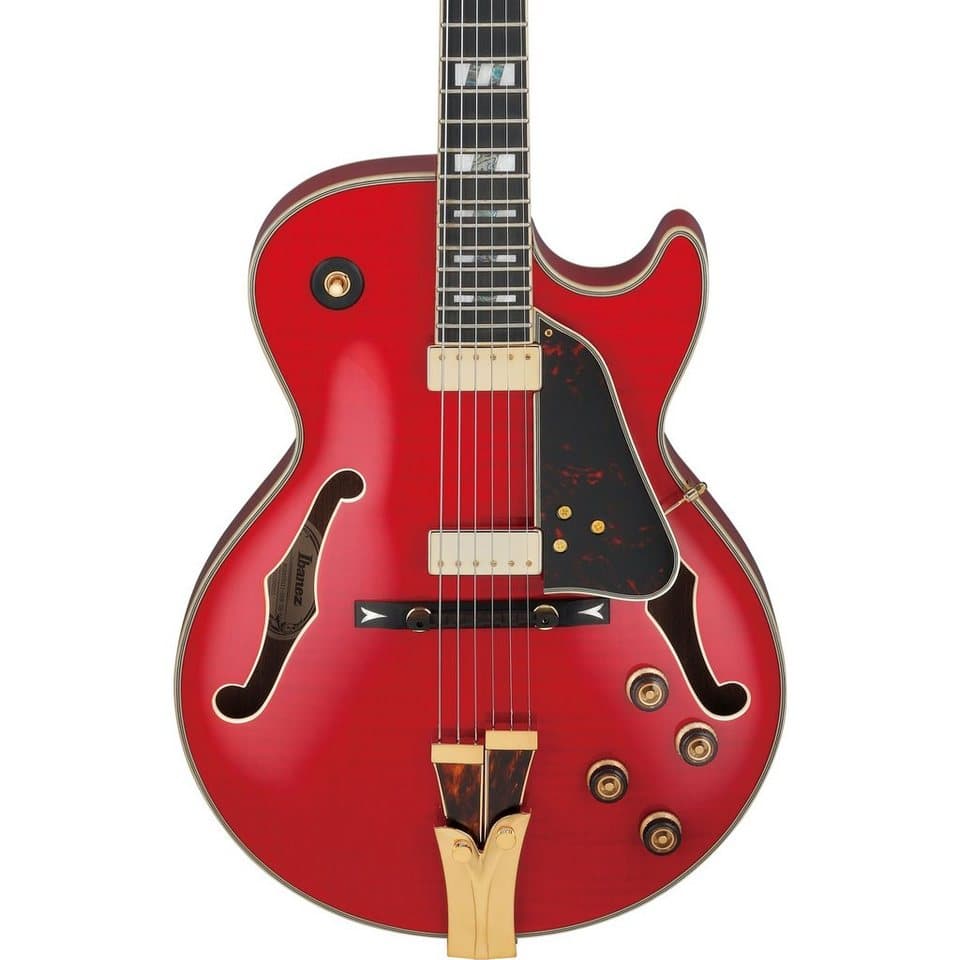 Ibanez Halbakustik-Gitarre, Halb-Akustik Gitarren, Hollow-Body Modelle, George Benson GB10SEFM-SRR Sapphire Red - Halbakustik Gitarre - Thumbnail 4