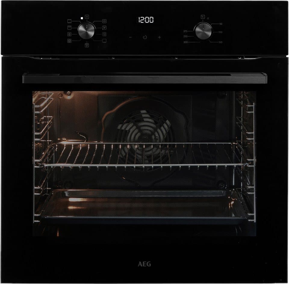 AEG Backofen-Set HH24BSIB, Aqua Clean, Heißluft: Gleichmäßiges Garen auf 3 Ebenen: ideal für Mehrblech‑Backen - Thumbnail 3