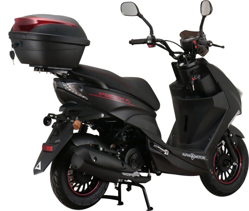 Alpha Motors Motorroller Speedstar FI, 50 ccm, 25 km/h, Euro 5, (mit Topcase), mit Lenkerschloss - Thumbnail 8