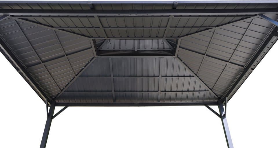 KONIFERA Pavillon Thasos, mit Doppeldach, in BxT: 300x300 cm und 400x300 cm, ohne Seitenteile - Thumbnail 11
