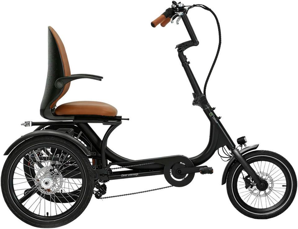 SachsenRAD E-Bike Dreirad T6 Comfort faltbar mit Alarmanlage, 7 Gang Shimano, Kettenschaltung, Heckmotor, 540 Wh - Thumbnail 2