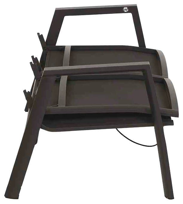 Siena Garden Gartenlounge-Set Valencia, (3-tlg., 1x Bank, 2x Sessel), Aluminium,verstellbar,inkl. Kissen in salt&pepper, mit Reißverschluss - Thumbnail 10