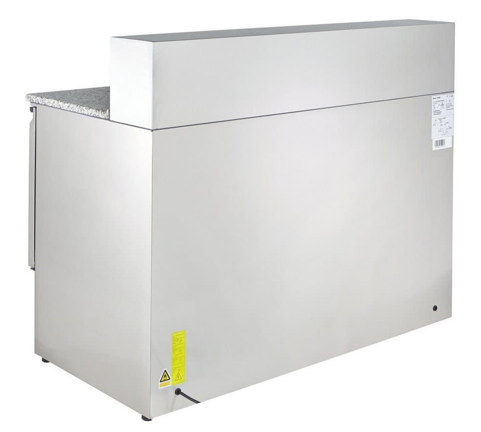 GastroHero Dönergrill Pizzatisch ECO 1365 mit Granitplatte Kühltisch 3 Türen 402L, 450 W - Thumbnail 8