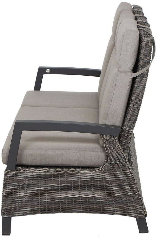 Siena Garden Gartenlounge-Set Corido, (Set, 9-tlg), bestehend aus 2 Sesseln, 1 Sofa, 1 Tisch und 5 Auflagen - Thumbnail 21