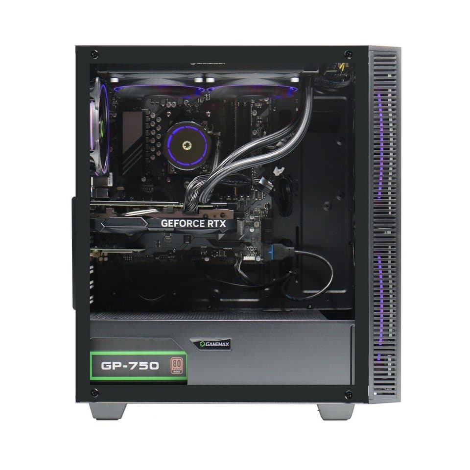 GAMEMAX Black Hole 7455 AMD Ryzen 5 7500F RTX 5070 32GB DDR5 1TB SSD Gaming-PC (AMD Ryzen 5 7500F, RTX 5070, 32 GB RAM, 1000 GB SSD, Wasserkühlung, DDR5 RAM, Windows 11) - Thumbnail 7
