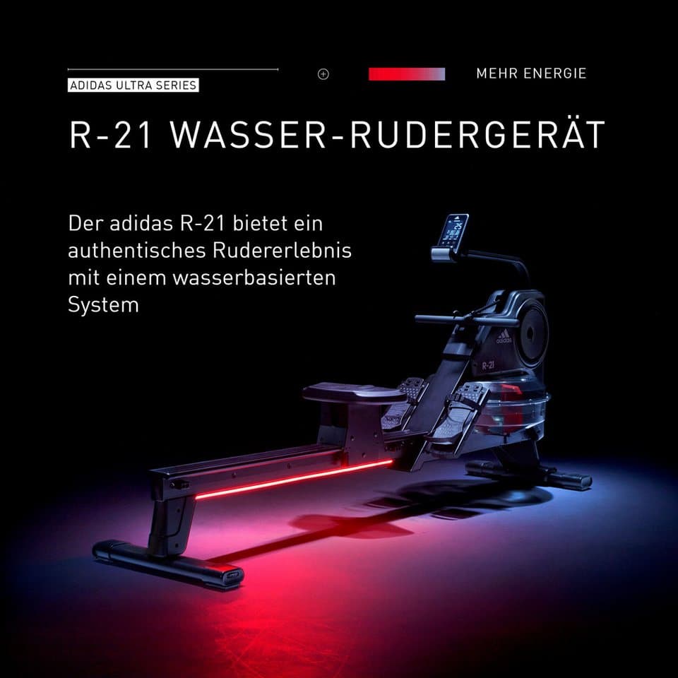 adidas Performance Rudergerät Wasserrudergerät "R-21" (150 kg max. Benutzergewicht, Sport), Rudermaschine, Wasserwiderstand - Thumbnail 9