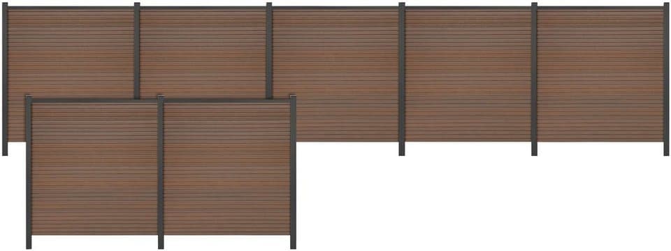 Tetzner & Jentzsch Sichtschutzelement WARREN 5, (Set), pflegeleicht, coextrudierte Oberfläche, Design-Oberfläche - Bild 1
