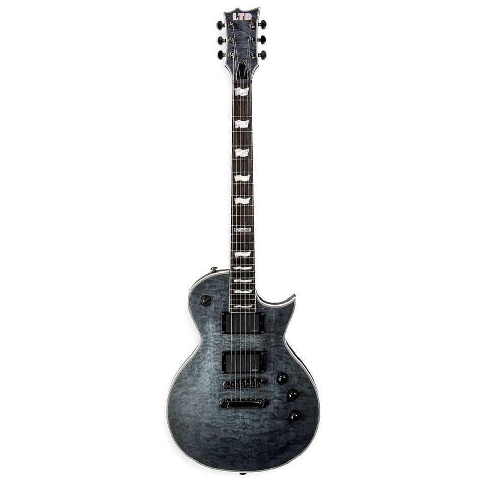 ESP E-Gitarre ESP LTD EC-401 QM STBLKS E-Gitarre See Thru Black, Limited Edition - Thumbnail 3