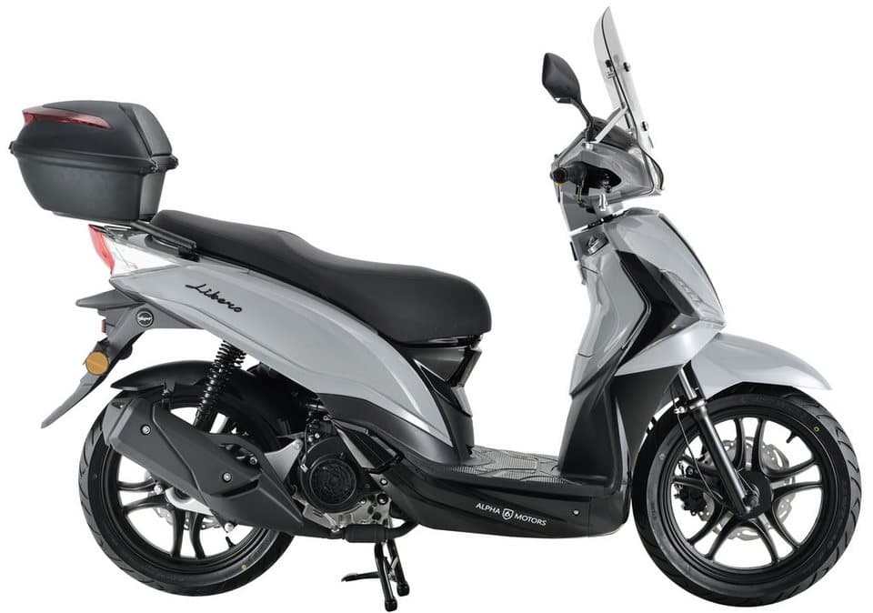 Alpha Motors Motorroller Motorroller Libero 125 ccm 90 km/h 16" inkl. Topcase und Windschild, 125 ccm, 90 km/h, Euro 5 - Thumbnail 3