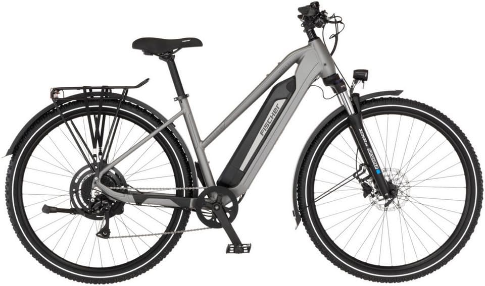 FISCHER Fahrrad E-Bike ATB TERRA 2.2 688 ACTIVE, 8 Gang Shimano ACERA Schaltwerk, Heckmotor, 688 Wh, (mit Akku-Ladegerät, mit Werkzeug), Pedelec, Elektrofahrrad für Damen und Herren - Bild 1