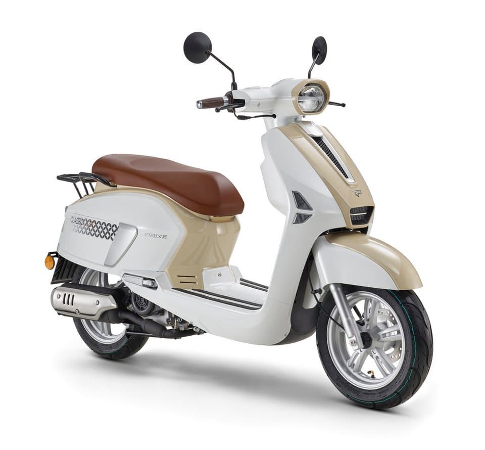 PRIKE Motorroller Classic Roller VL50, (45km/h), 50 ccm, 50 ccm, 45 km/h, Euro 5, Kraftstoffeinspritzung (EFI), Lenkerschloss, Staufach, Scooter, LED - Bild 1