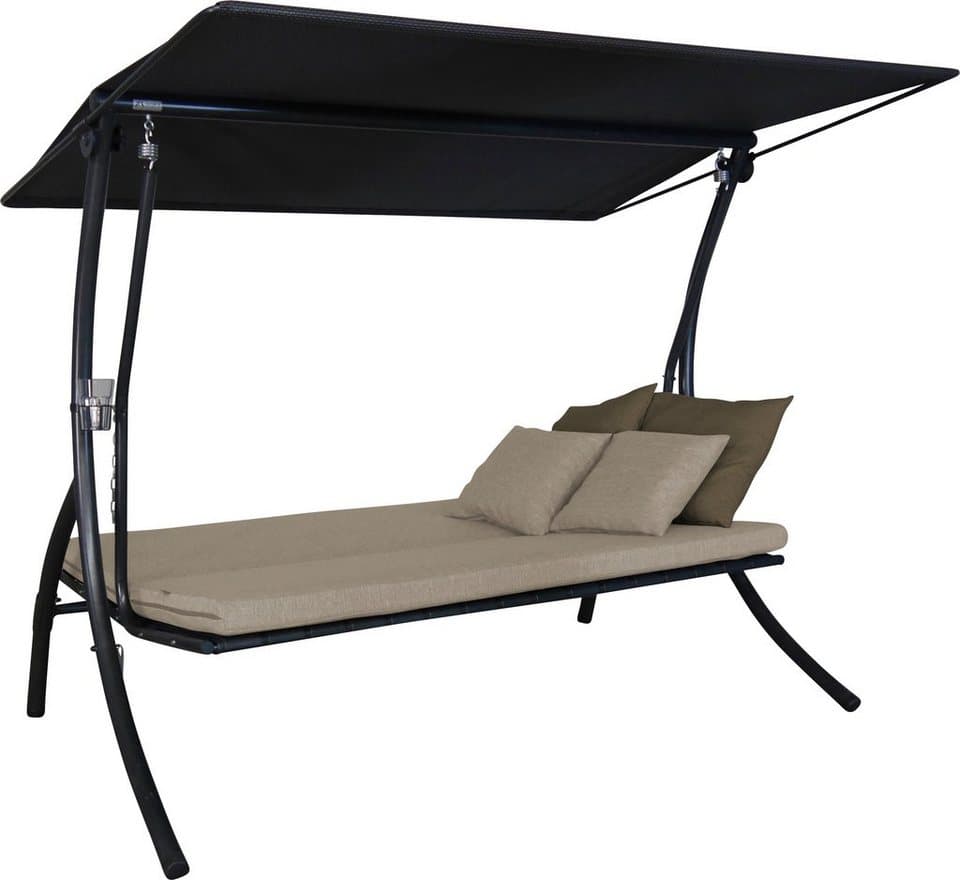 Angerer Freizeitmöbel Hollywoodschaukel Motion Smart sand, 3-Sitzer, Bettfunktion, OTTOs Choice - Thumbnail 2
