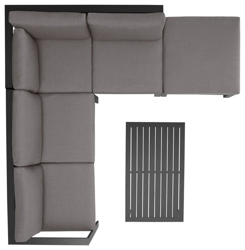 KONIFERA Gartenlounge-Set Dubai, (14-tlg), Ecklounge, Tisch 100x59 cm, Aluminium - Thumbnail 18