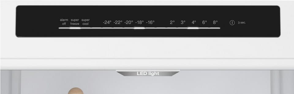 SIEMENS Kühl-/Gefrierkombination iQ300 KG39N2LAF, 203 cm hoch, 60 cm breit, noFrost, hyperFresh 0°C Schublade, nahtlose Platzierung, LED-Licht - Thumbnail 15