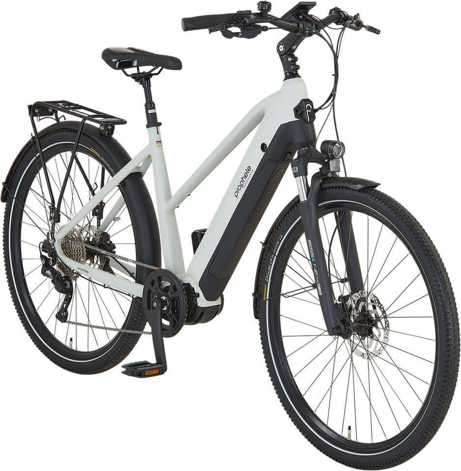 Prophete E-Bike Trekkingrad Entdecker 5.0, 10 Gang Shimano Deore Schaltwerk, Kettenschaltung, Mittelmotor, 800 Wh, Pedelec, Elektrofahrrad für Damen - Thumbnail 2