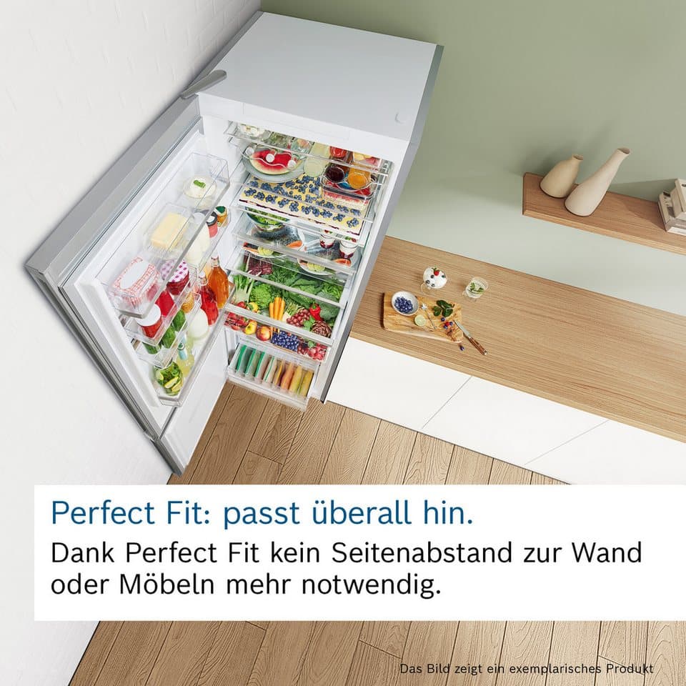 BOSCH Kühl-/Gefrierkombination Serie 4 KGN39OCAF, 203 cm hoch, 60 cm breit, Green Collection: produziert mit CO₂ reduzierten Materialien - Thumbnail 5