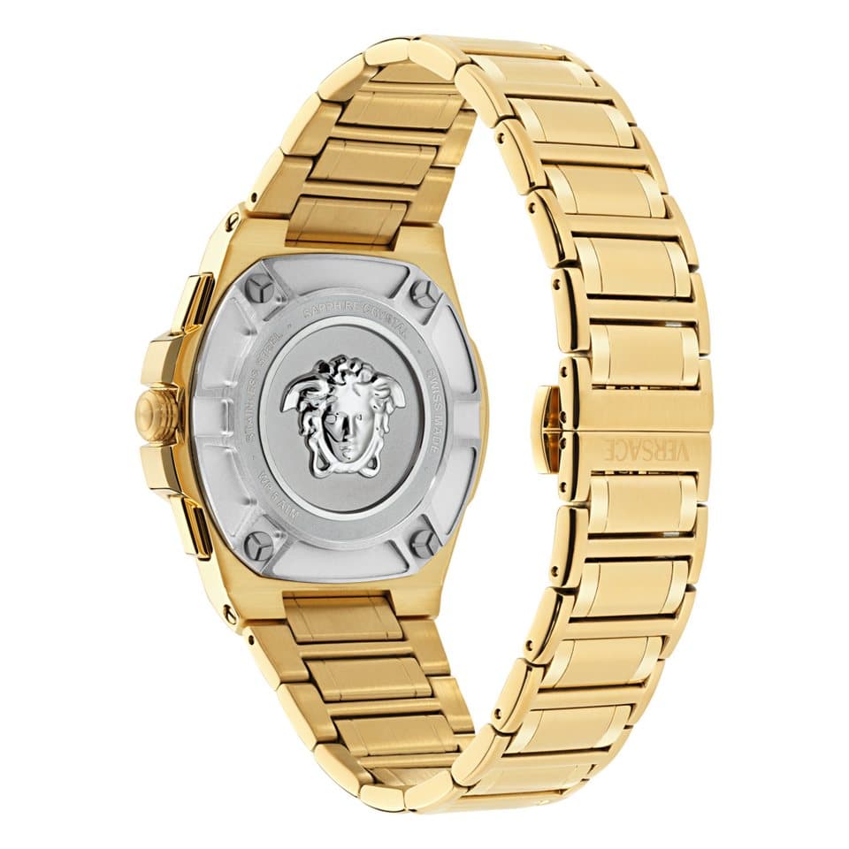 Versace Chronograph GRECA REACTION VE5N00626, Quarzuhr, Armbanduhr, Herrenuhr, Swiss Made, Edelstahlarmband, analog - Thumbnail 3
