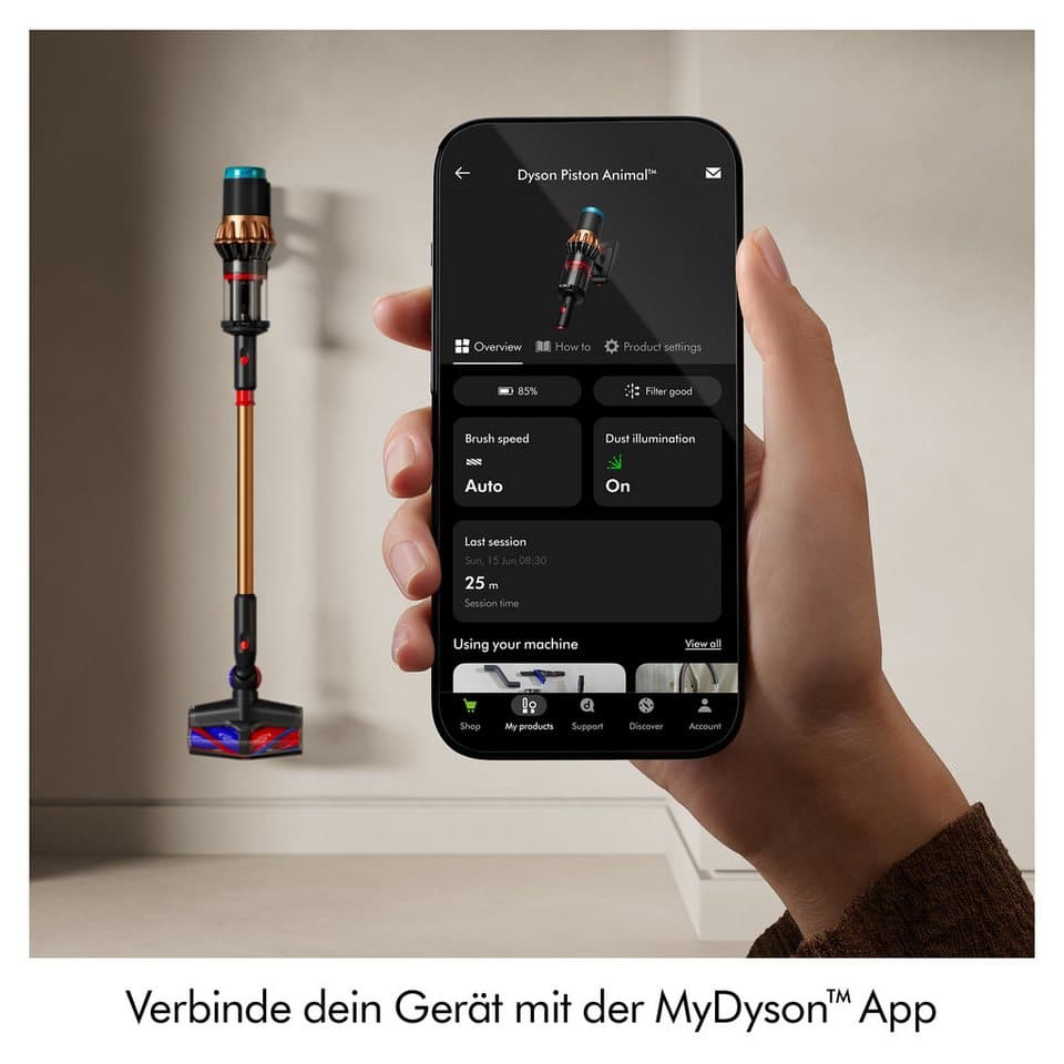 DYSON Akku-Hand-und Stielstaubsauger V16 (DS60) Piston Animal Submarine™, bis zu 70 Minuten Laufzeit, 900 W - Thumbnail 8