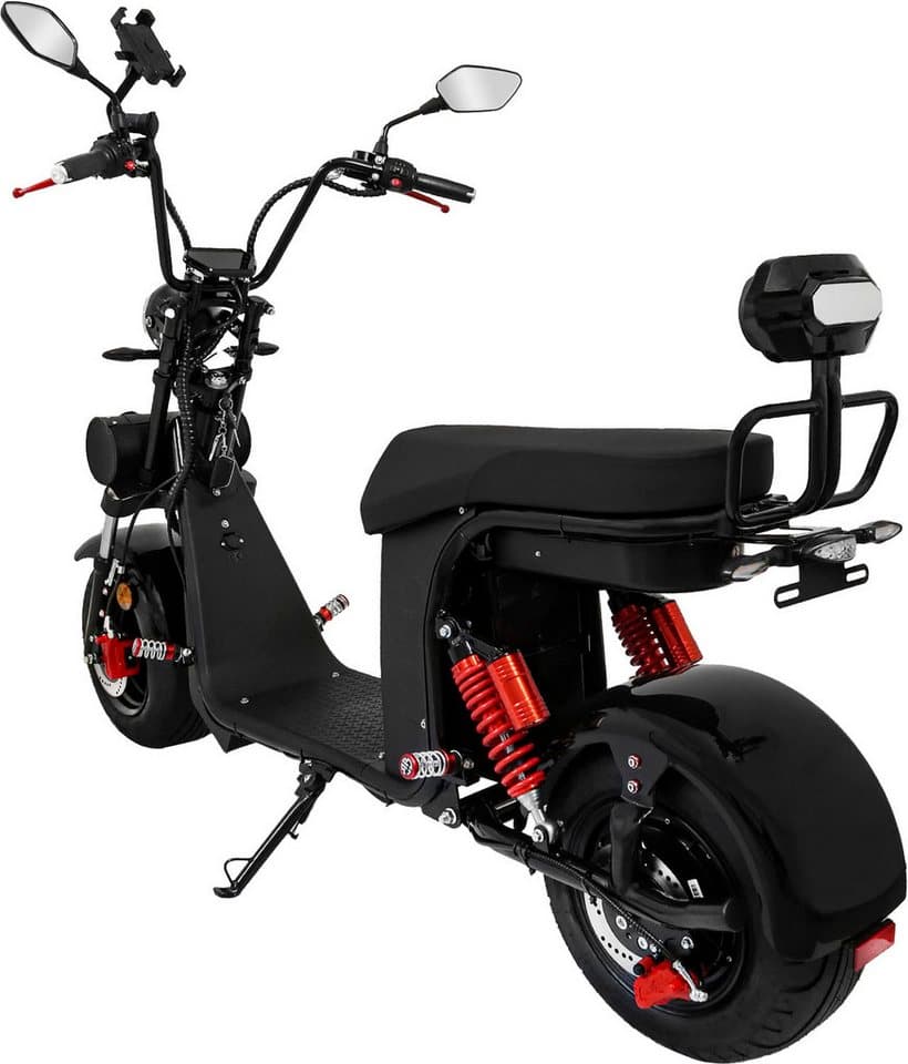 Rolektro E-Motorroller E-Chopper 45, 2 x 60V-25,6Ah Lithium-Akku, 3000 Watt, 3500 W, 45 km/h, bis zu 108 km Reichweite, mit USB-Anschluss und integr. Alarmanlage - Thumbnail 5