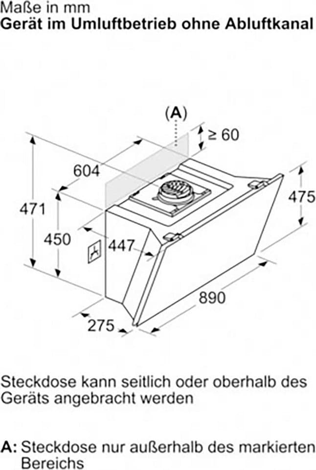 NEFF Kopffreihaube D98IPT2S0 Serie N 90 D98IPT2S0, Geräuscharme Küche dank Efficient Drive Motortechnologie - Thumbnail 17