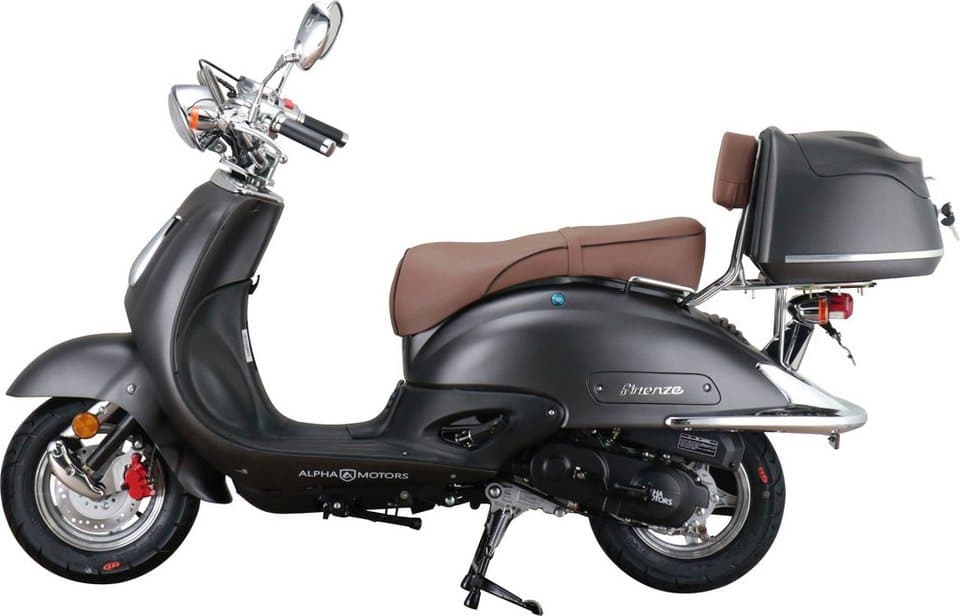 Alpha Motors Motorroller Retro Firenze, 50 ccm, 45 km/h, Euro 5, (mit Topcase), mit Lenkerschloss, im Retro-Look - Thumbnail 6