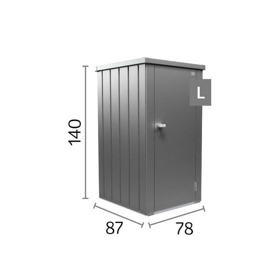 Biohort Mehrzweckschrank Julia Gr. L, verschiedene Farben 77,7x 140,2x 87 cm, Terrassenschrank für kleine Außenflächen - Thumbnail 6